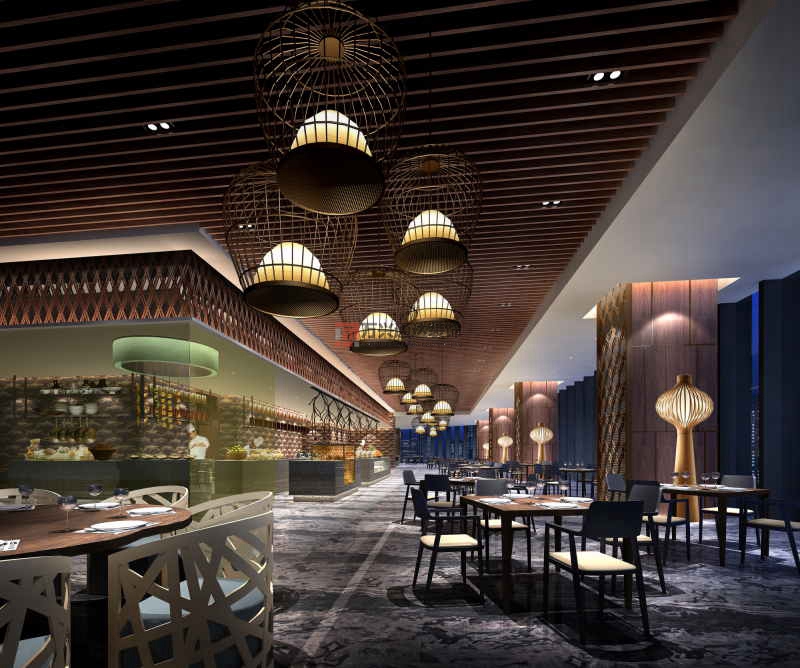 北京萬(wàn)興通達(dá)辦公裝修項(xiàng)目-鉑爾曼酒店裝修案例效果圖