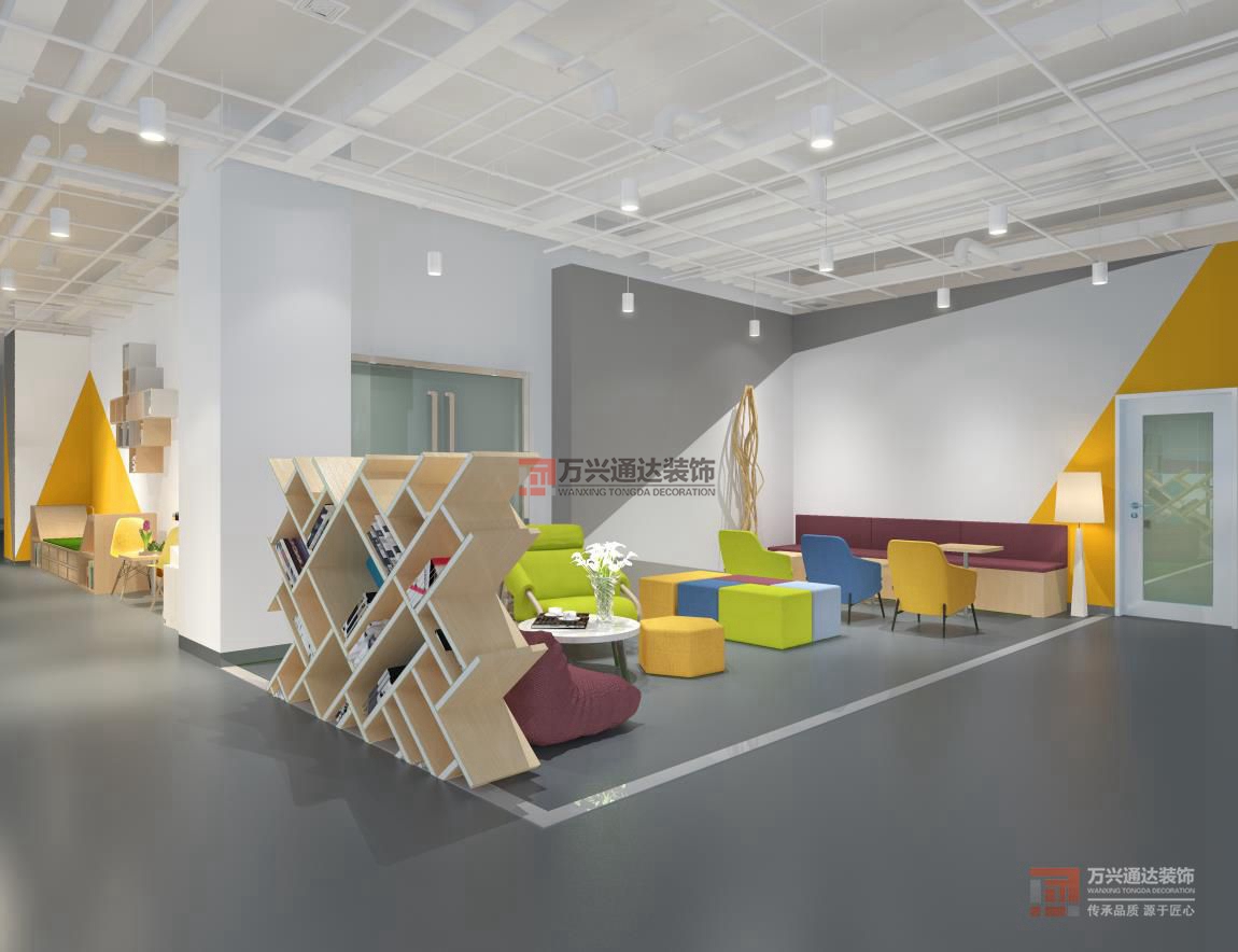 北京萬興通達辦公裝修項目-華清科盛，北京信息技術有限公司裝修效果圖