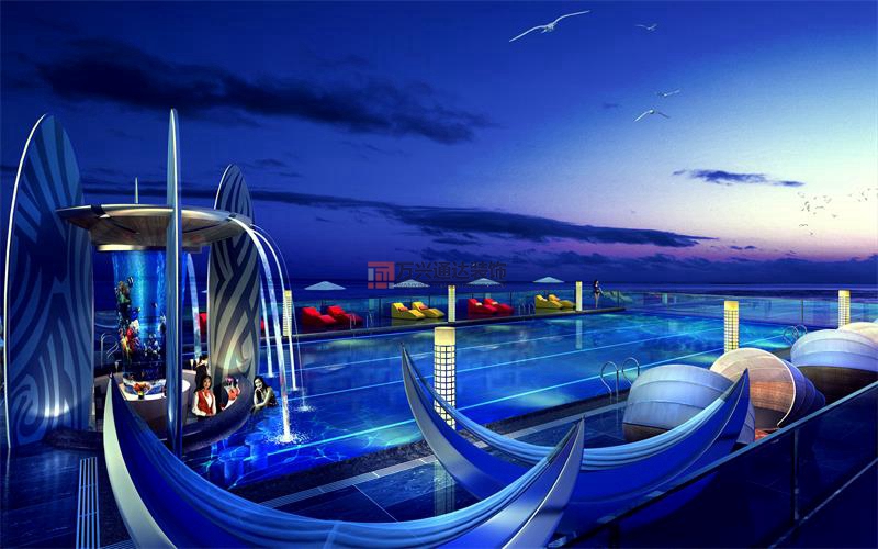 北京萬興通達(dá)辦公裝修項(xiàng)目-鴻洲游艇國際酒店裝修案例效果圖