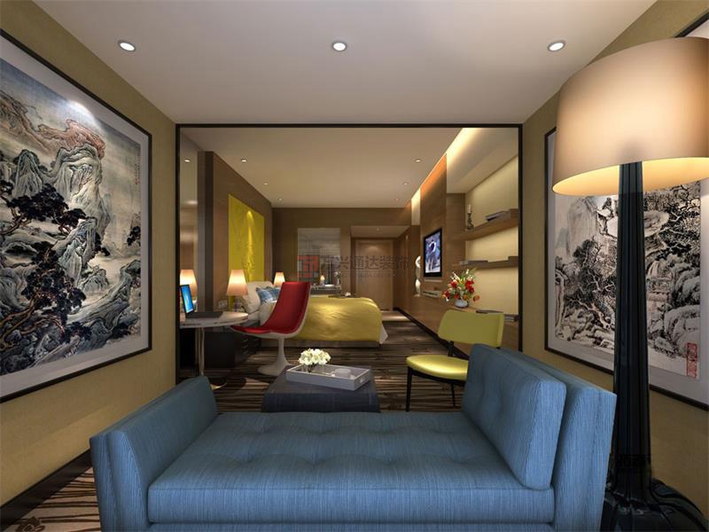 北京萬(wàn)興通達(dá)辦公裝修項(xiàng)目-千葉東茉酒店裝修案例效果圖