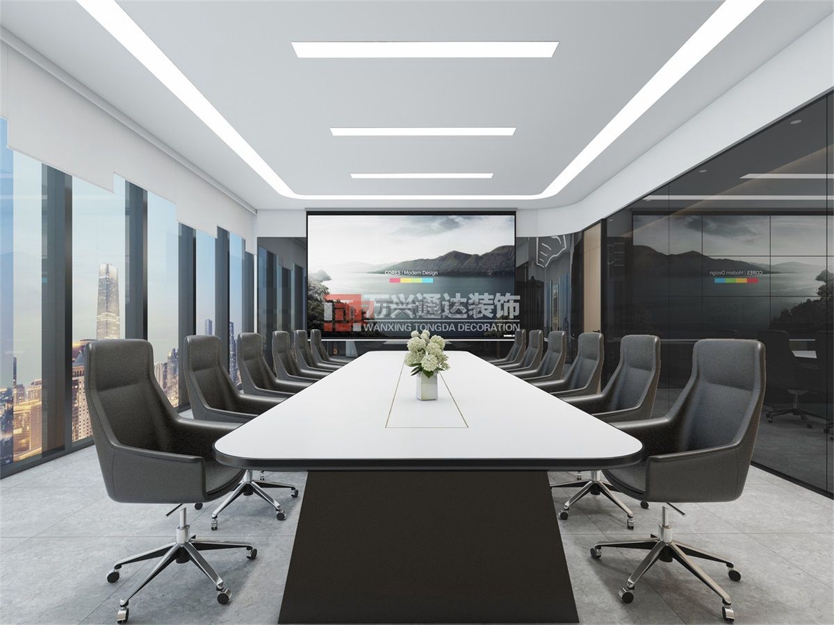 北京萬興通達(dá)辦公裝修項(xiàng)目-某保險(xiǎn)北京分公司職場辦公室裝修效果圖