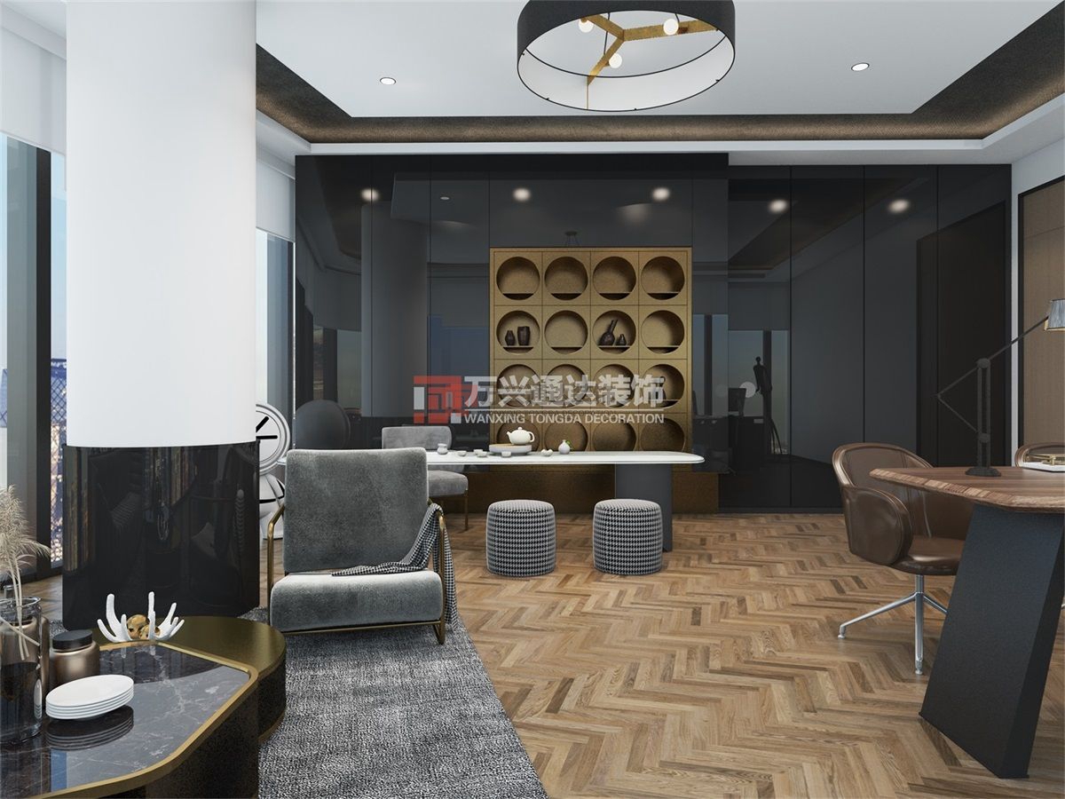 北京萬興通達(dá)辦公裝修項(xiàng)目-某保險(xiǎn)北京分公司職場辦公室裝修效果圖