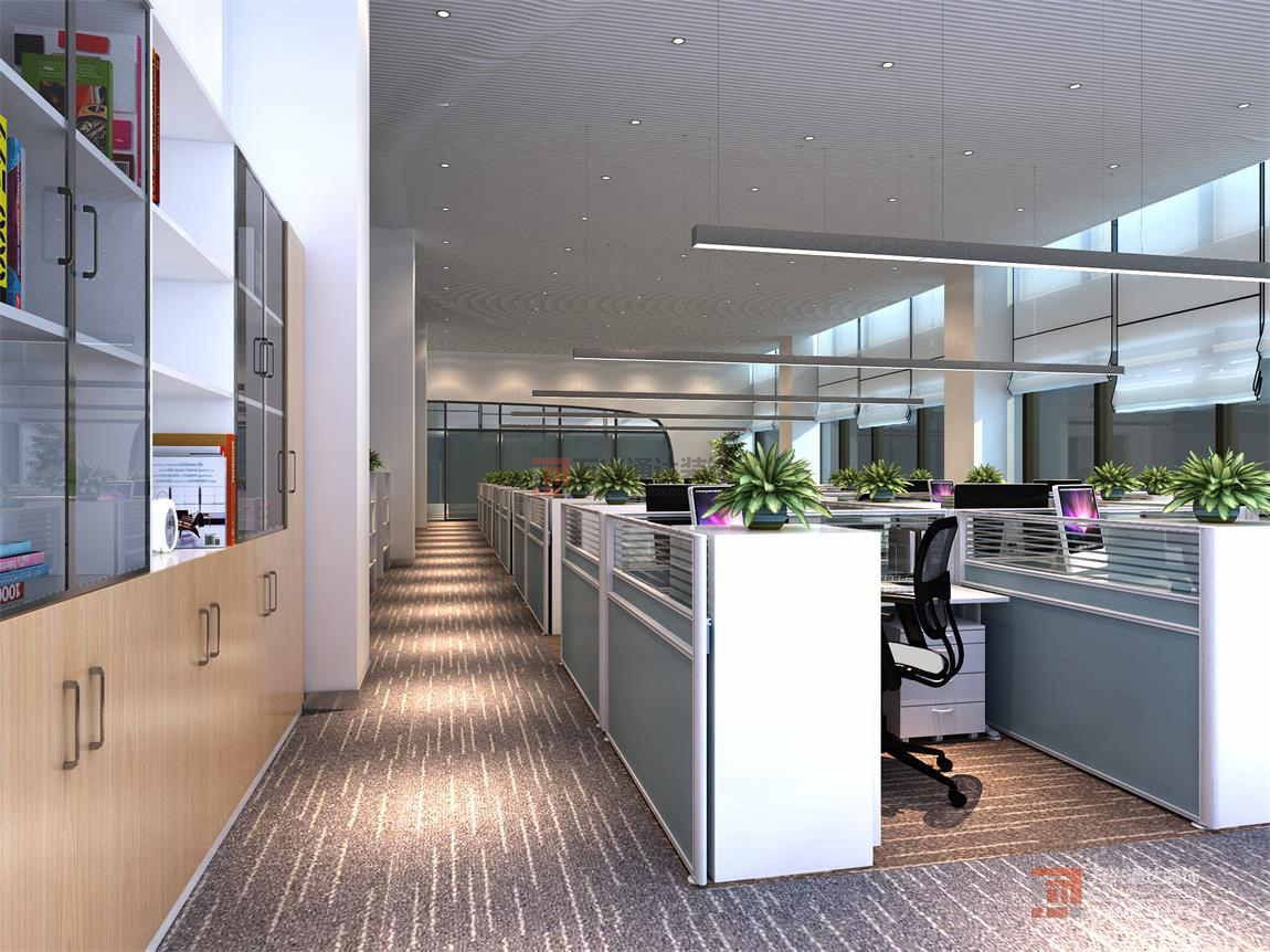 北京萬興通達(dá)辦公裝修項目-世欣控股裝修效果圖