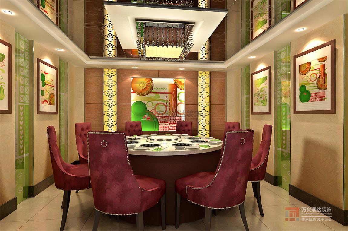 北京萬(wàn)興通達(dá)辦公裝修項(xiàng)目-小肥羊火鍋，桐鄉(xiāng)店裝修效果圖