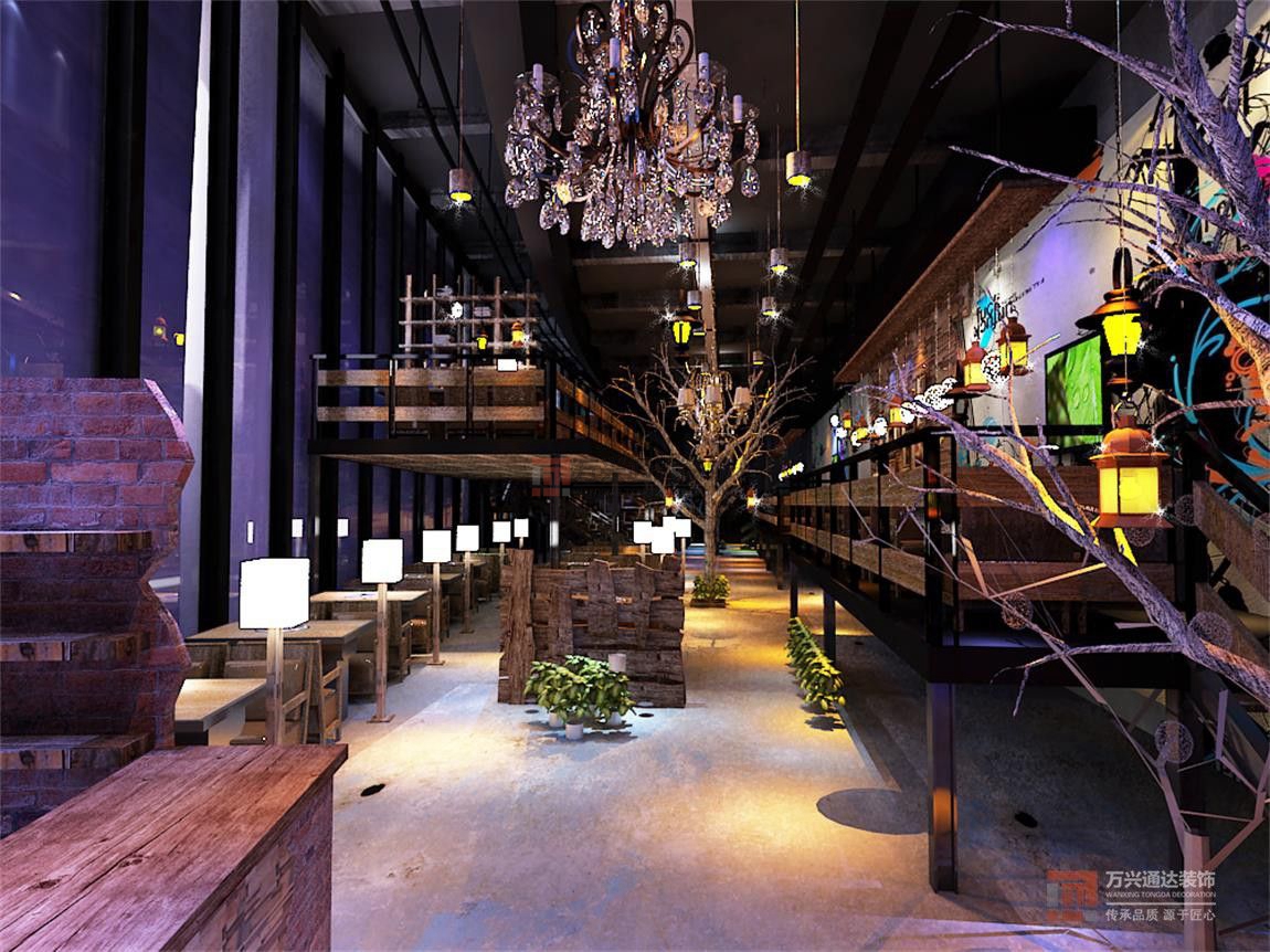 北京萬興通達(dá)辦公裝修項(xiàng)目-釜山料理餐廳裝修效果圖