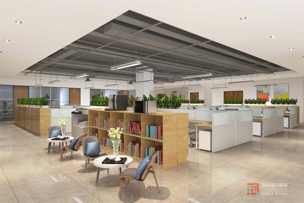 北京萬興通達辦公裝修項目-京茂香源裝修效果圖