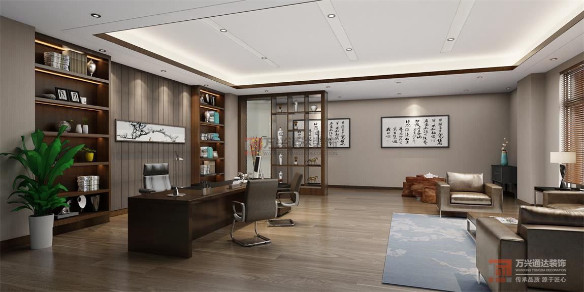 北京萬興通達辦公裝修項目-京茂香源裝修效果圖