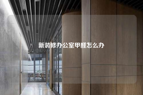 新裝修辦公室甲醛怎么辦