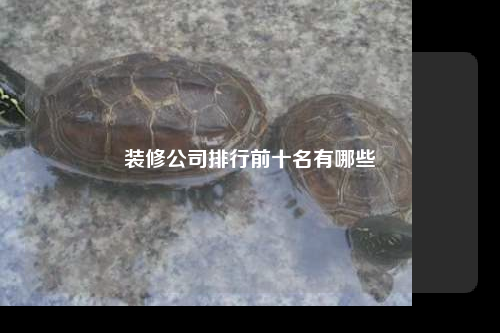 裝修公司排行前十名有哪些