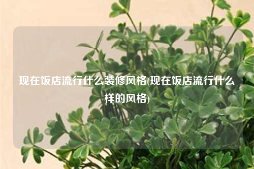 現在飯店流行什么裝修風格(現在飯店流行什么樣的風格)