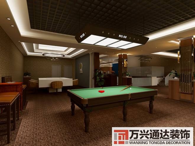 臺(tái)球室裝修案例臺(tái)球室內(nèi)裝修