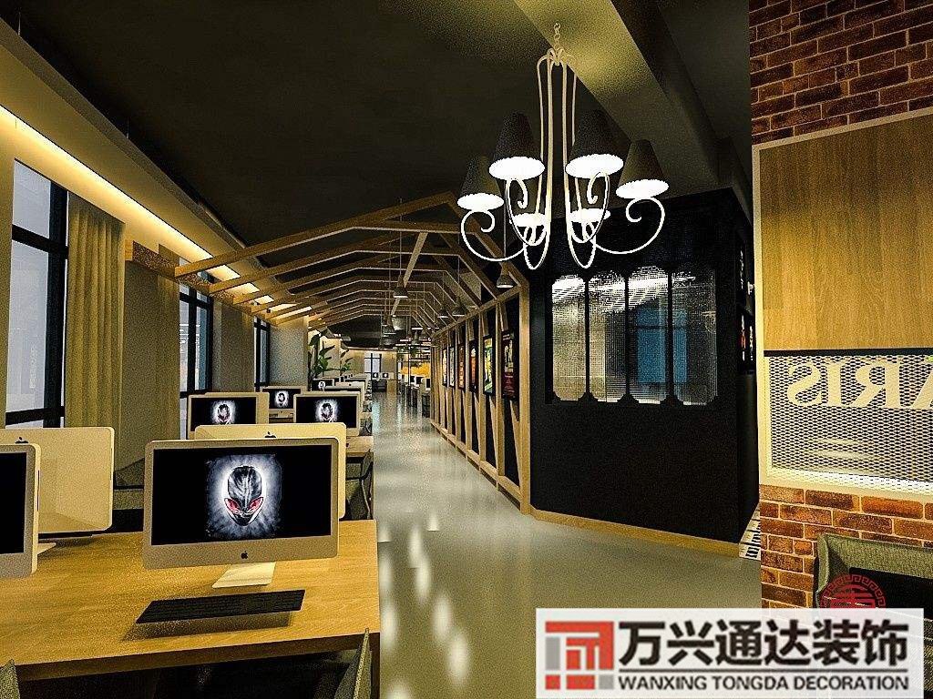 網咖裝修圖小型網咖裝修圖