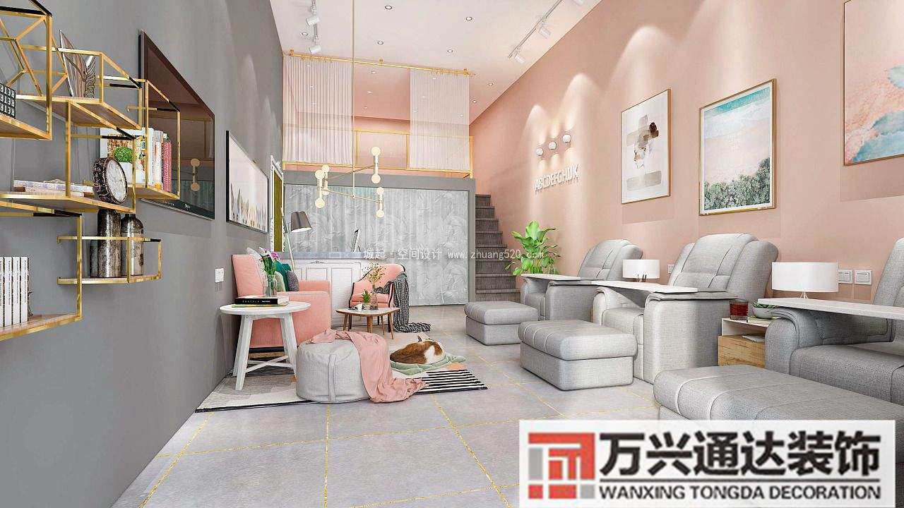 美甲店裝修圖美甲店裝修圖片小型