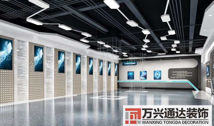 公司展廳裝修效果圖裝修公司展示廳效果圖