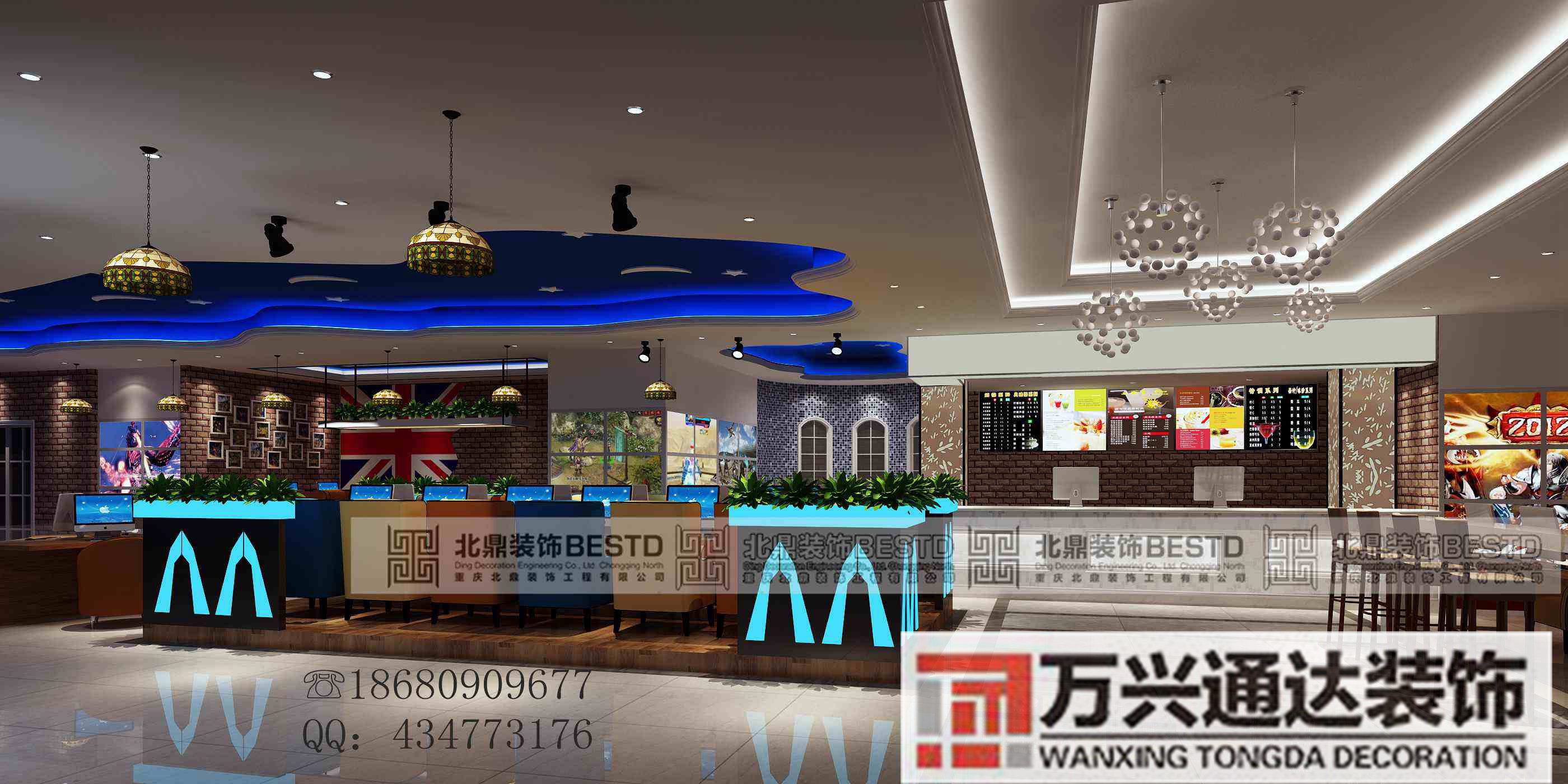 網咖網吧裝修網咖網吧裝修效果圖