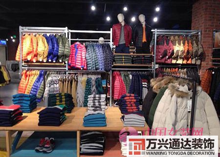 羽絨服專賣店裝修專門賣羽絨服的專賣店