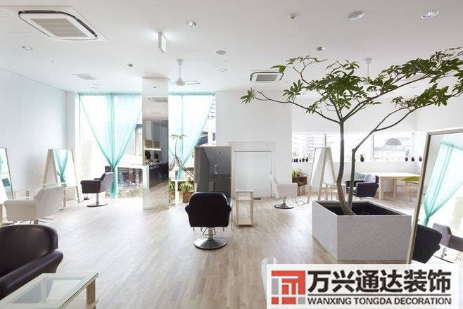 日式美發店裝修理發店室內裝修日式