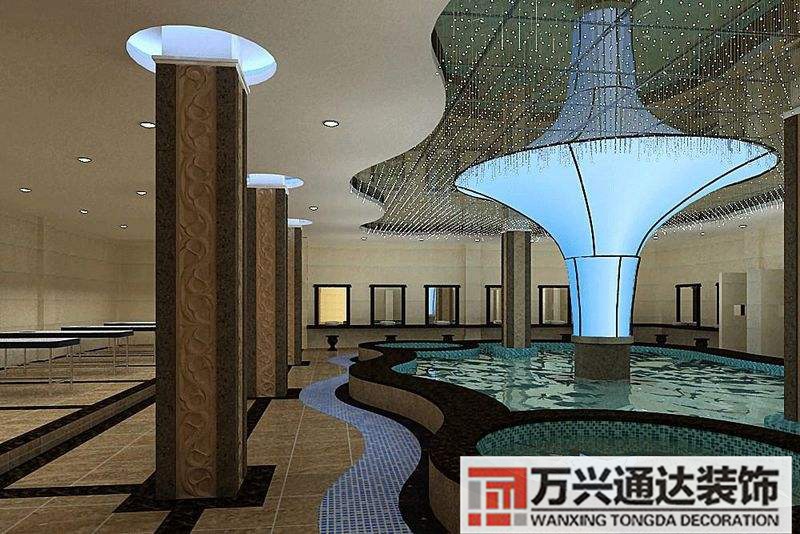 足浴中心裝修足浴店大廳裝修設計