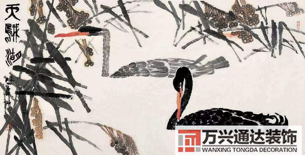 天鵝畫(huà)風(fēng)水天鵝風(fēng)水寓意
