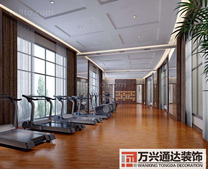 健身房裝修風(fēng)格效果圖家庭健身房裝修設(shè)計效果圖